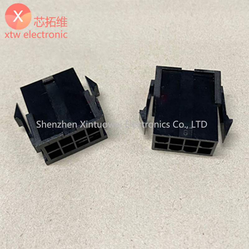(10 Peças) Conector De Cabo De Alimentação De Computador 8P Caixa Fêmea 2 * 4 GPU CPU Ventilador Disco Rígido Cabeça Mas