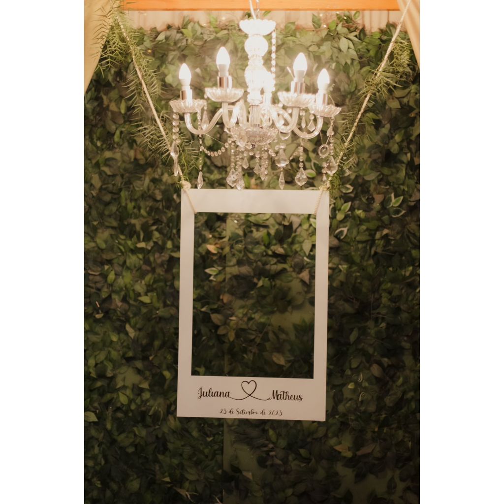 Placa Moldura para Casamento Personalizado Quadro Instagram Foto Festa Evento Noivos Polaroid