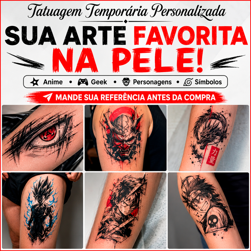 Tatuagem Personalizada Temporária  - Para Eventos, Casamento, Formatura, Aniversário, Fake Tattoo