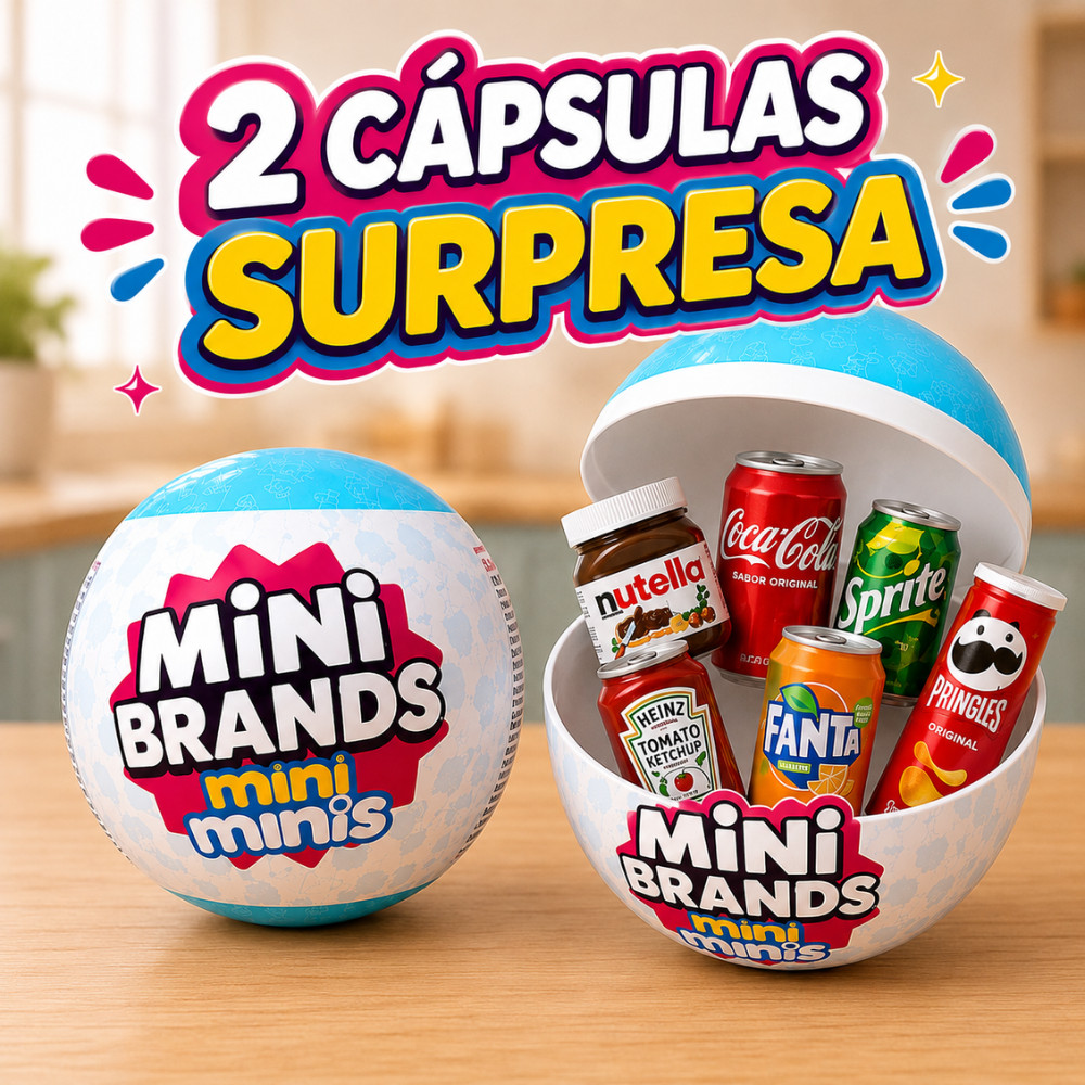 Kit c/ 2 Bolinhas Surpresa Mini Geladeira Fill The Fridge Mini Minis