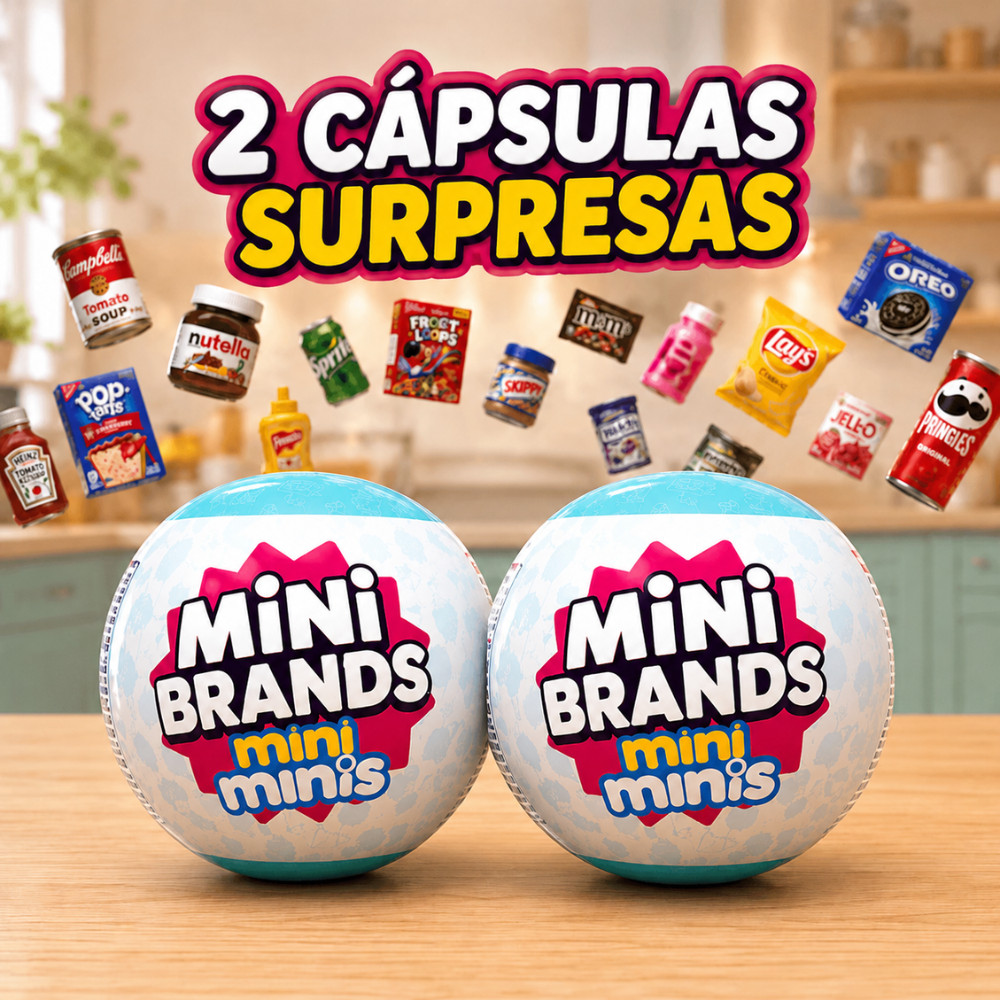 Kit 2 Bolinhas Surpresa Mini Brands Da Geladeira Fill The Fridge Mini Minis