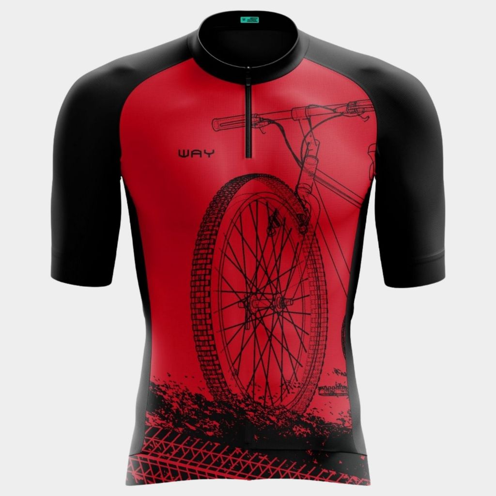 Camisa Ciclismo Masculina Camiseta Manga Curta Proteção UV Bike Roupa Pedal Mtb