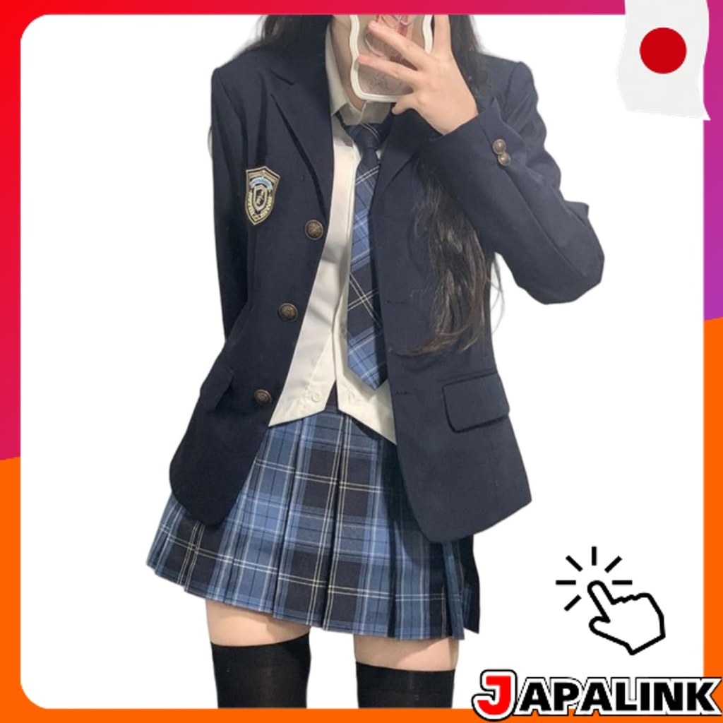 COSSA Fantasia Escolar Blazer JK Feminino Saia Uniforme Festa Formatura 【Direct from Japan】