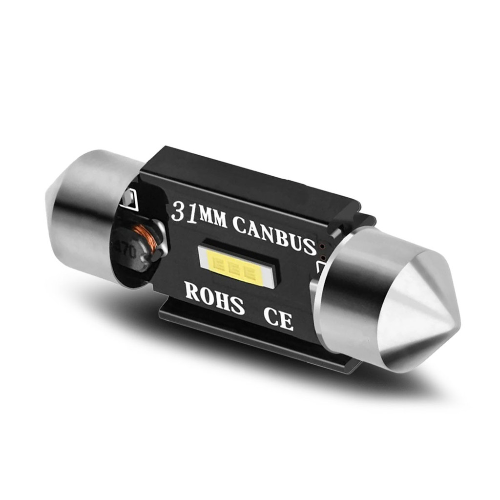 Lâmpada LED Torpedo 31mm Branco Canbus 10W 12V 6000K