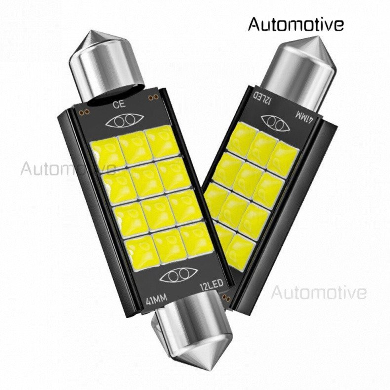 1x Lâmpada LED Canbus Festoon C10W C5W 31mm 36mm 39mm 41mm Super Brilhante para Luz de Leitura Interna, Luz de Placa de