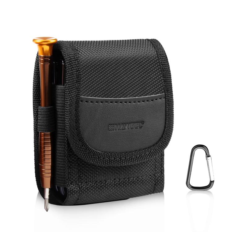 Haweel Flip Phone Nylon Belt Clip Bolsa De Transporte Para Smartphones (Preto)