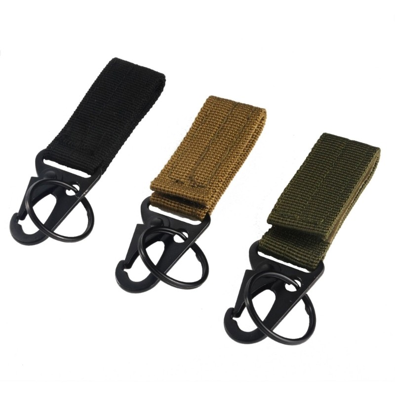 SA Keying Belt Holder Nylon Fivela Strap Clip Chaveiro Mosquetão