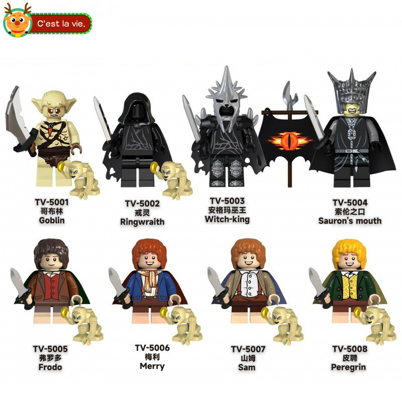 Brinquedo de montar Peça decorativa Brinquedos de Menino Presente de aniversário boneco de Witch Sam