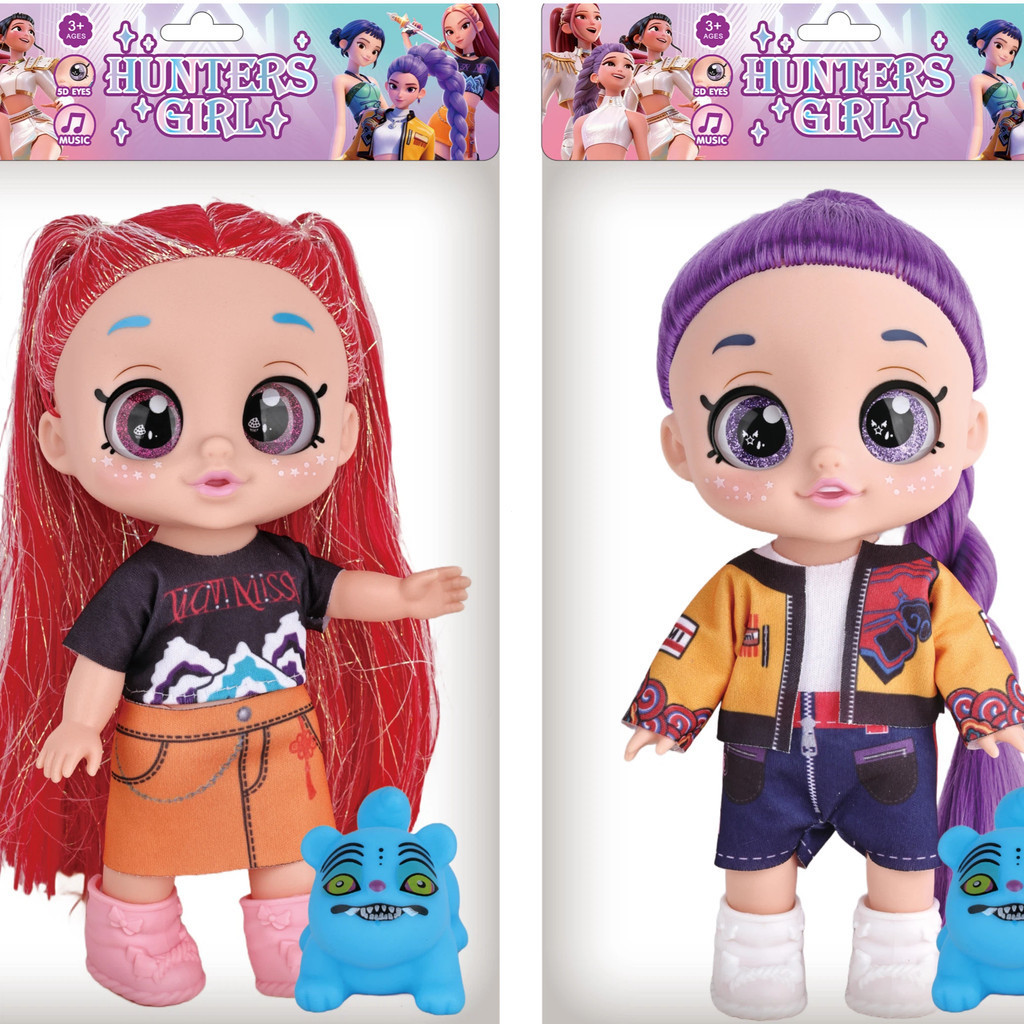 K-POP Witch Hunters-23cm 33cm/43cm-5D Eye Music Doll, olhos móveis