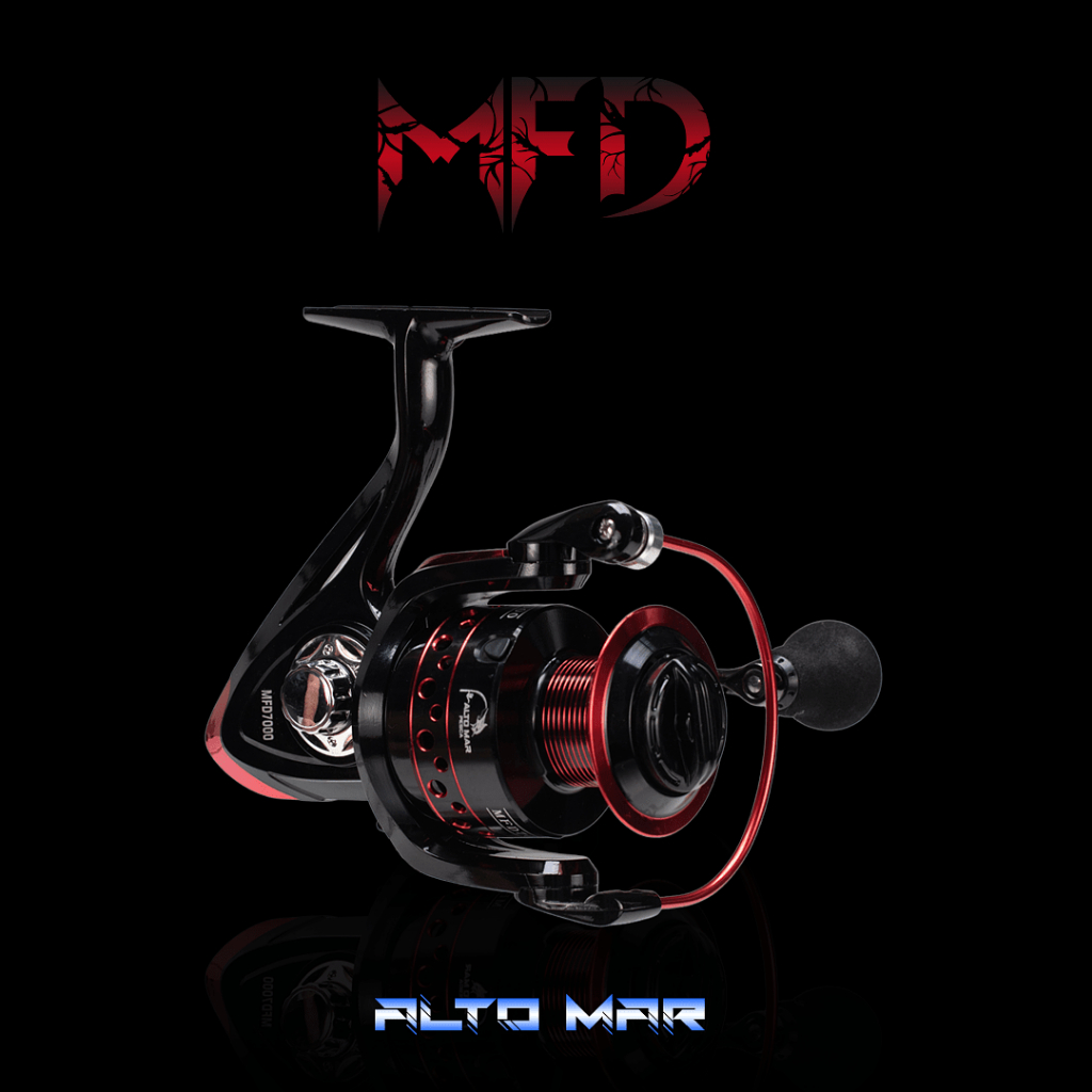 Molinete De Pesca Alto Mar MFD 7000 - 14 Rolamentos - 5.2:1 - Drag: 20kg - Carretel Aluminio