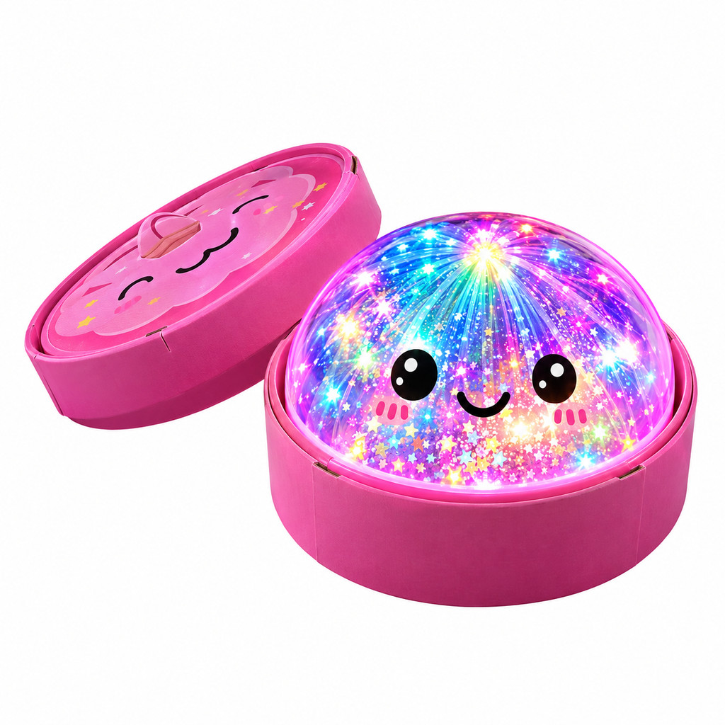 Squishy Dumpling com LED Brinquedo Antiestresse Sensorial