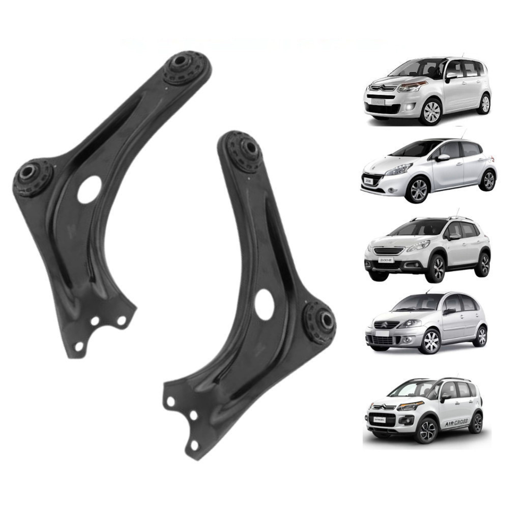 01 Bandeja Dianteira De Suspensão Sem Pivô Direita Nakata Citroen Aircross 2011 A 2020