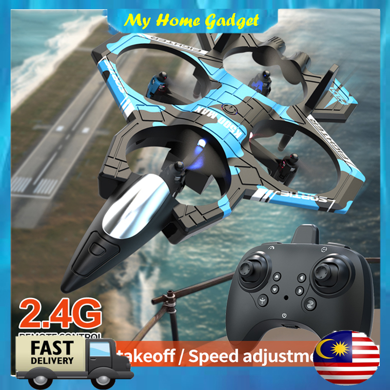 K500 MAX RC Fighter Jet Toy Avião De Controle Remoto Inteligente Pairando Com 360 Flip One Key Takeoff Modular Bateria D