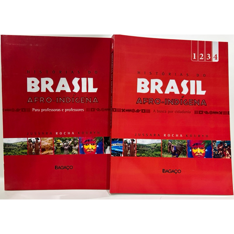 Kit 2 Livros Histórias do Brasil - A busca por cidadania - Afro-Indígena – Jussara Rocha Kouryh