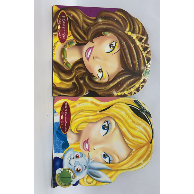 Kit Livros Infantis - A bela e a fera - Alice no País das Maravilhas