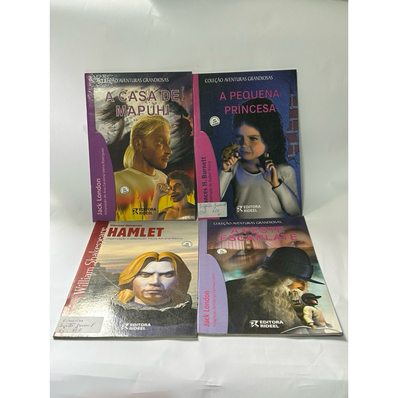 Kit 4 livros infantis - Coleção Aveturas Grandiosas - Editora Rideel