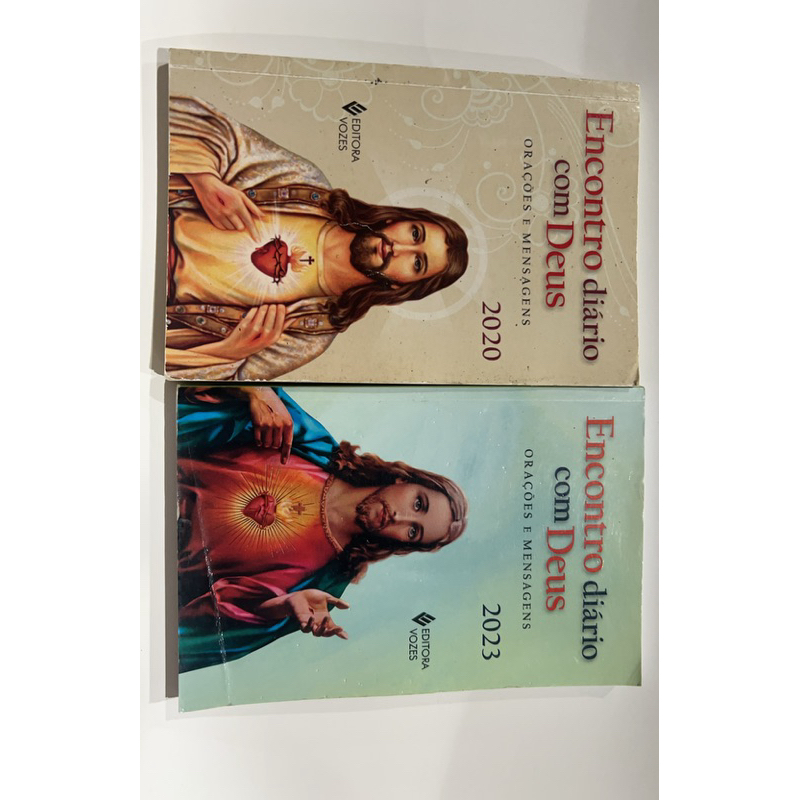 Kit 2 Livros Encontro Diário com Deus 2020 e 2023 | Orações e Mensagens | Devocional