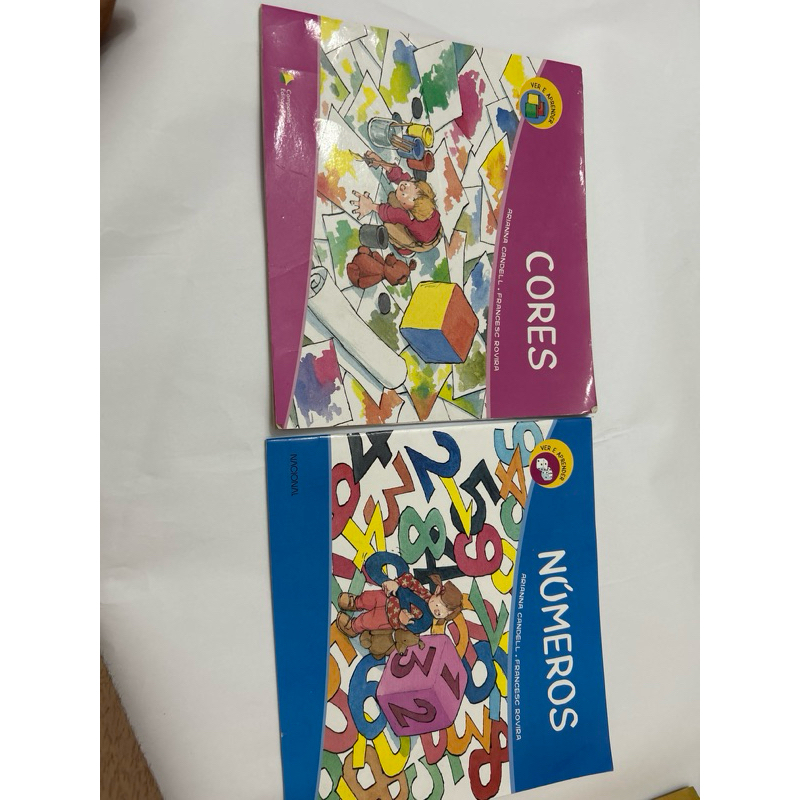 Kit com dois livros infantis - Cores e Números - Arianna Candell - ver e aprender