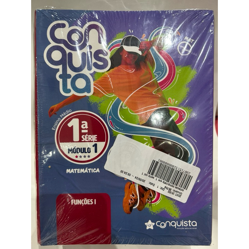 Kit de Livros Conquista 1ª Série Ensino Médio - Módulo 1 - Novo/Lacradotv