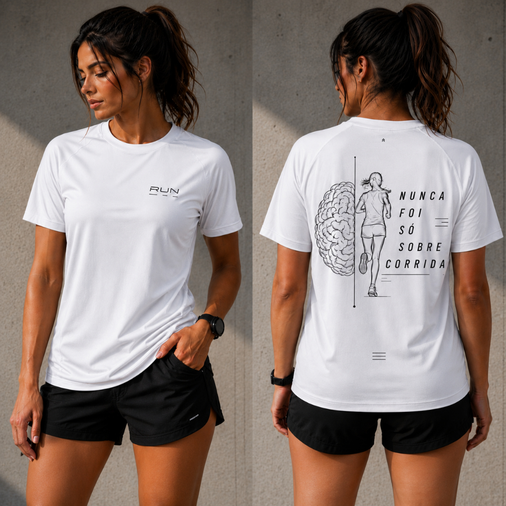 Camiseta Corrida Unissex Treino Rua Run Moda  Academia 100% Algodão Confortável Esporte