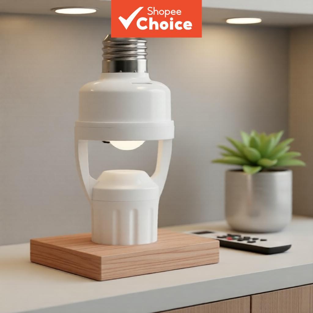 Suporte de Lâmpada com Temporizador E27 2026 Controle Remoto Sem Fio Interruptor de Luz Múltipla 110V/220V para Quarto