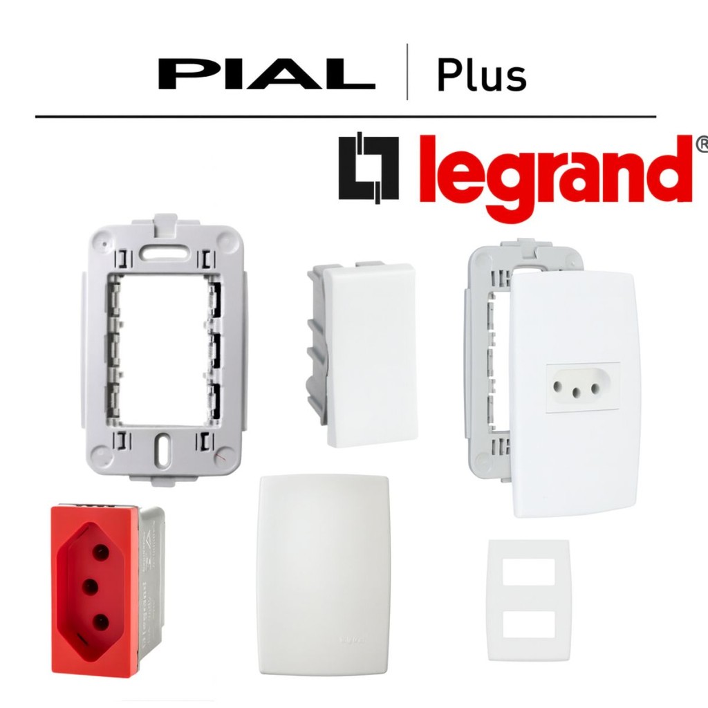 Suporte 4x2 caixa horizontal pial plus