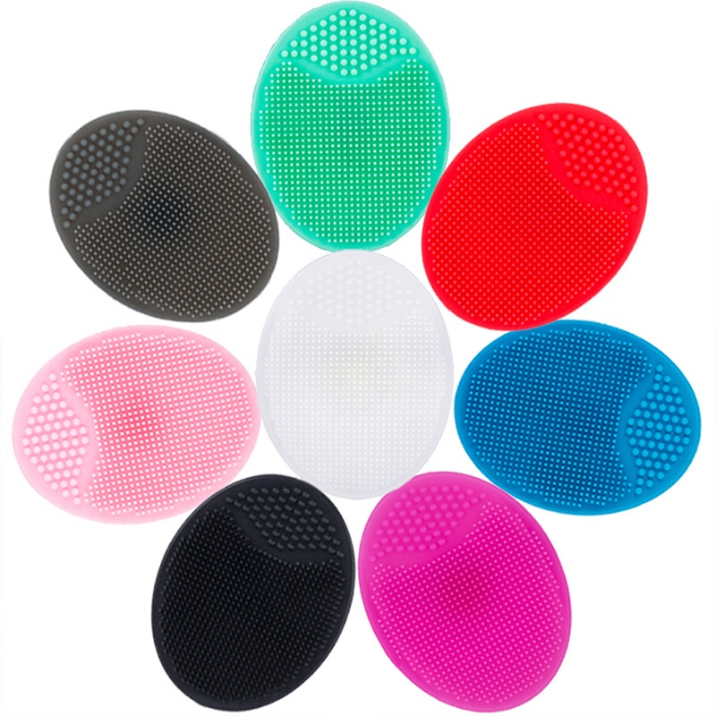 Esfoliante Facial , Escova De Limpeza De Silicone Macio Lavagem De Esponja Massagem De Cabeça Preta Remoção Para Todos Os Tipos Da Pele