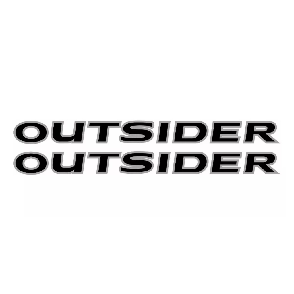 Adesivo Lateral Outsider Renault Kwid 2020 2021 2022 (par)