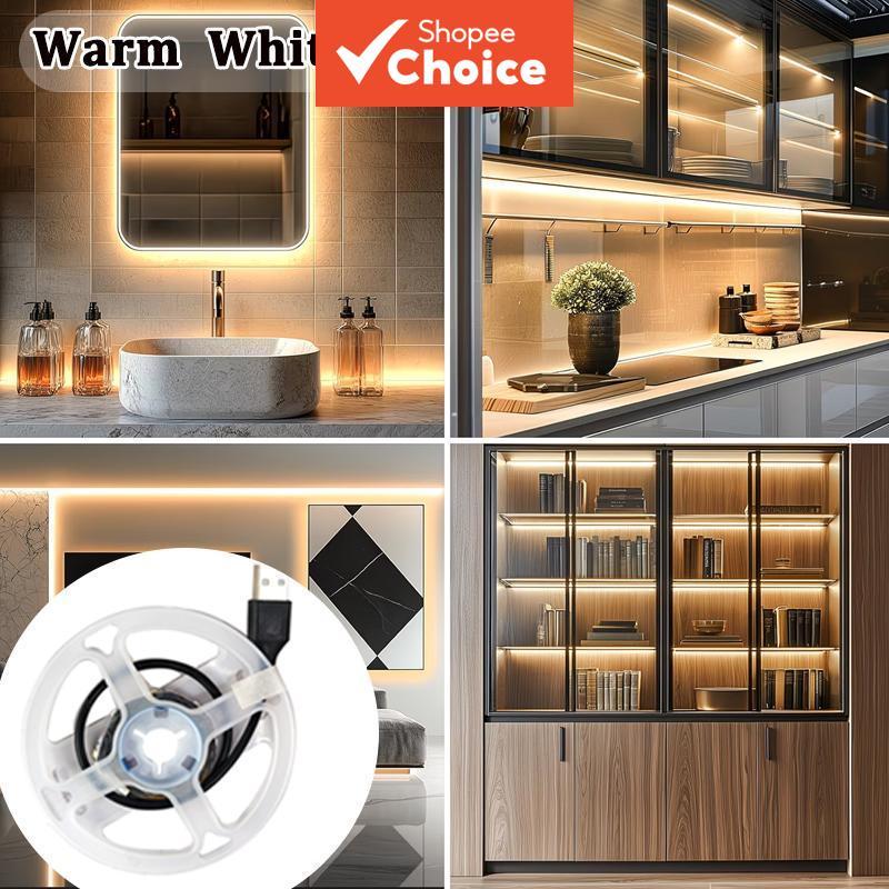 Luz USB LED Strip 5V 2835 Fita Flexível Tv Backlight Home Decor 1-5M Uso Em Mesa