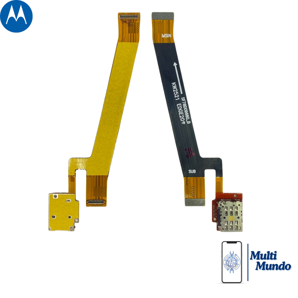 Flex Carga Flat Main Conector Chip Para Moto Edge 20