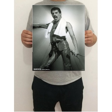 Pôster Personalidades Históricas Freddie Mercury 43x32 Cm