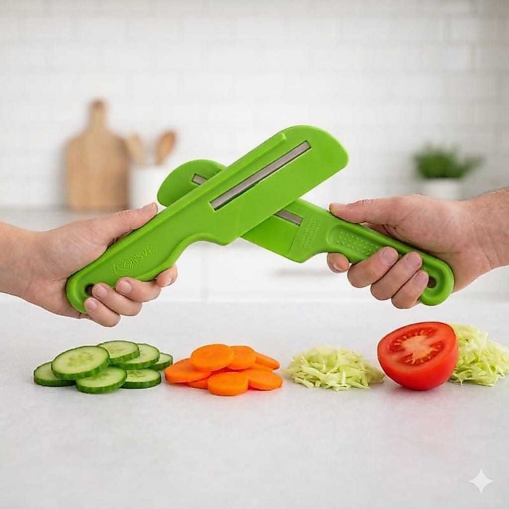 kit 2 fatiador de legumes e verduras corte fino cozinha utensilios domésticos prático Marca propria