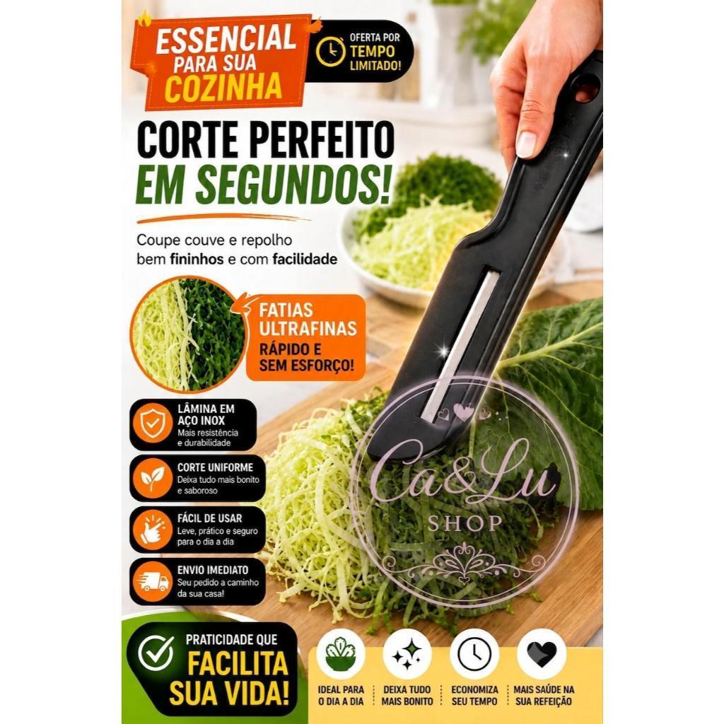 Novo Fatiador de Legumes e Verduras Corta Couve Fina Utensílio domésticos Pelasti