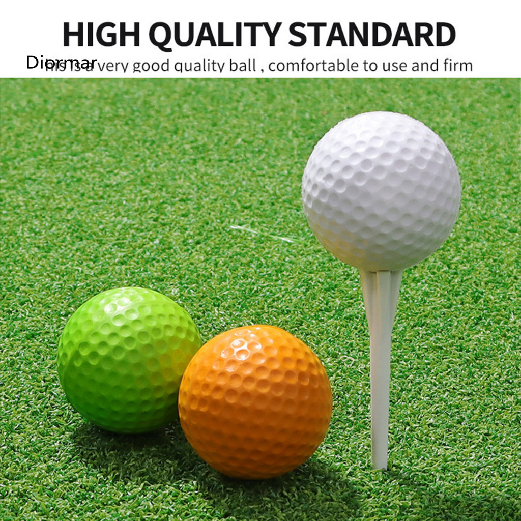 Practice Golf Balls Soft 12pcs Realistic Dimple Durable for Indoor Outdoor Use Improve Accuracy Long-lasting Never Lose