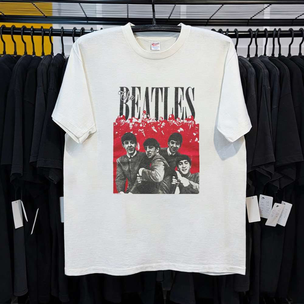 Music.Soul Camiseta Unissex The Beatles Vintage Fãs Estampa Comemorativa Confortável Retrô Estilosa Casual