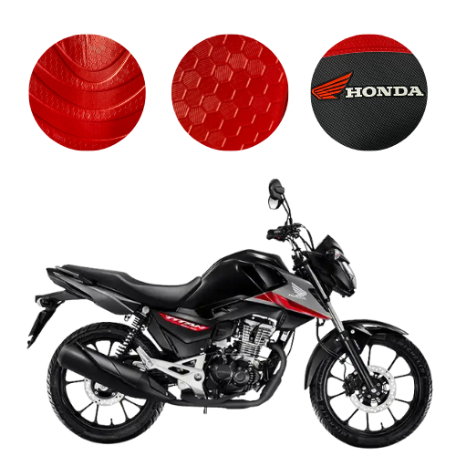 Capa De Banco Moto  CG 150/160 BROS 160 XRE 300 CB 300 Antiderrapante sportiva 3D com logo Honda