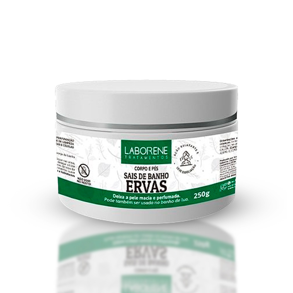 Kit 02 Sais de Banho Corpo e Pés Ervas Laborene 250g