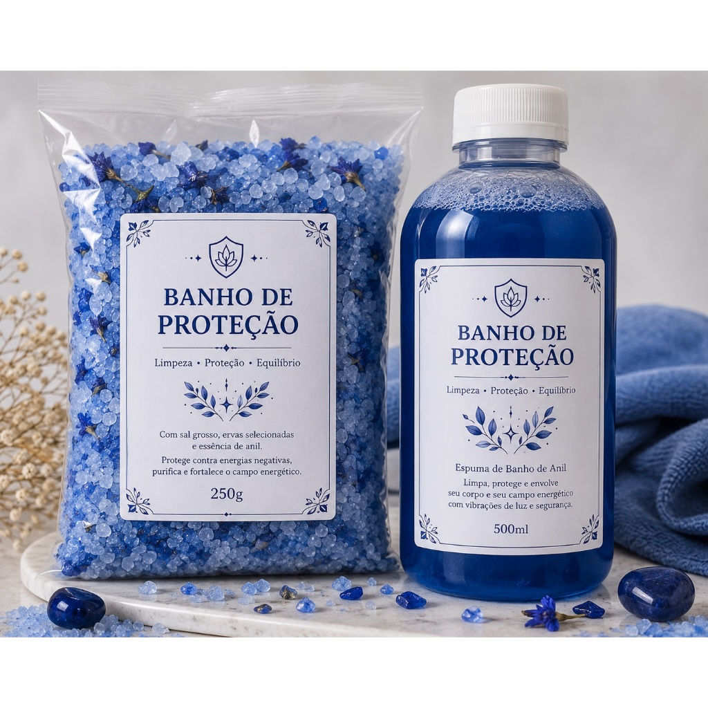 Kit Proteção - 1k Sais + 500ml Banho (kit Cruzado)