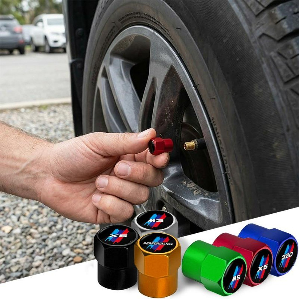 Kit com 4 À Prova de Poeira Capa de Válvula Bico de Válvula Universal Acessórios para Rodas For BMW X5 E53 E70 F15 G05