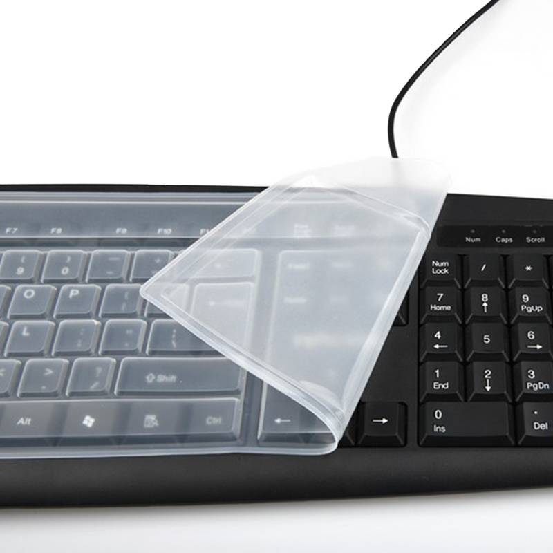 qo Universal À Prova De Poeira Silicone Desktopputer Teclado Capa Protetor De Pele Filme br