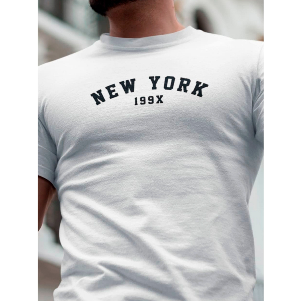 Camiseta Masculina New York Est 1898 | Streetwear Urbano Casual Premium
