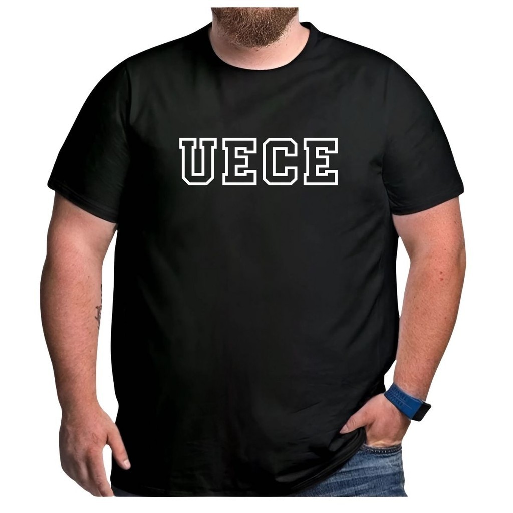 Camiseta Plus Size UECE Universidade Est Ceará Faculdade
