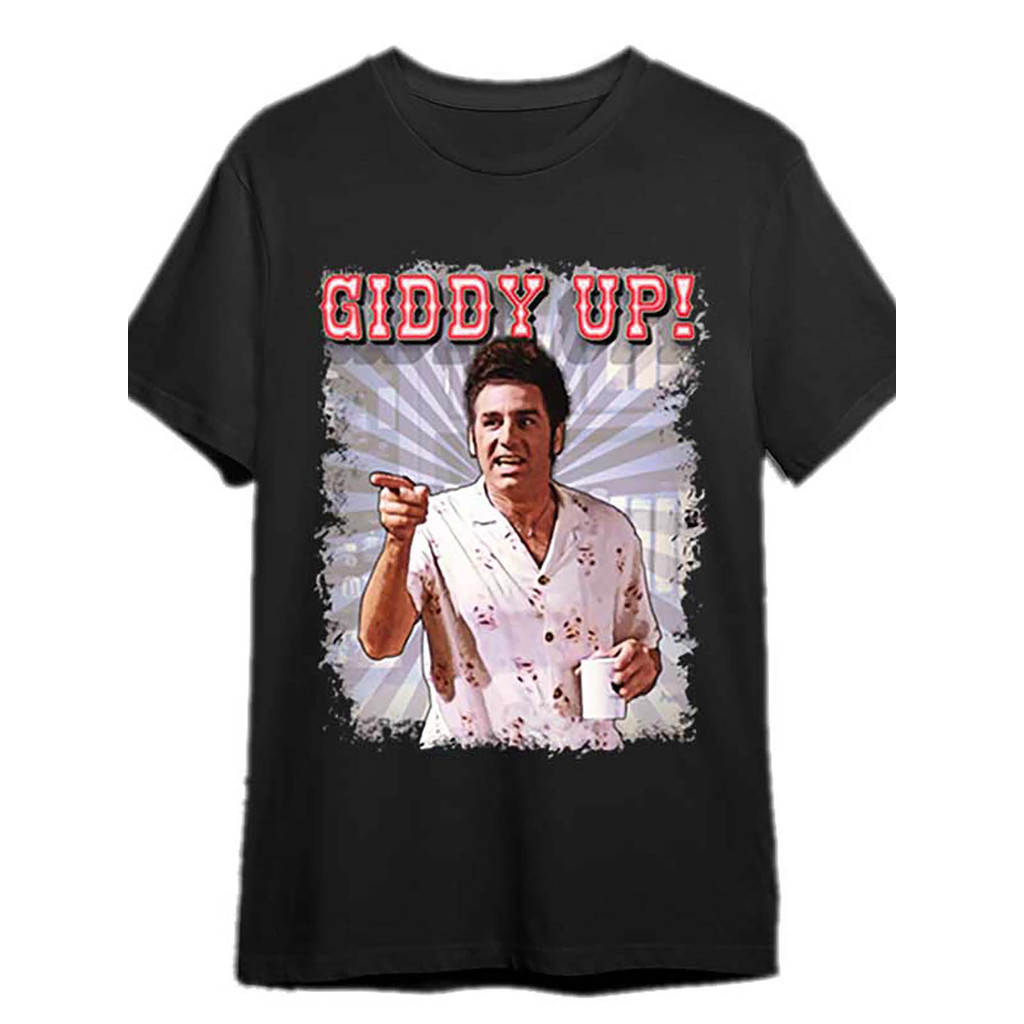 Camiseta Oversized 2026 Camiseta Giddy Up Cosmo Kramer Seinfeld 341270 Paloma Molecule Graphic Confortável Divertida Est