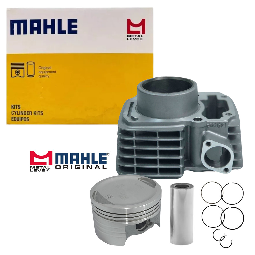 KIT CILINDRO CAMISA PISTÃO MOTOR HONDA CG 150 TITAN FAN CARGO NXR BROS 150 MALHE METAL LEVE
