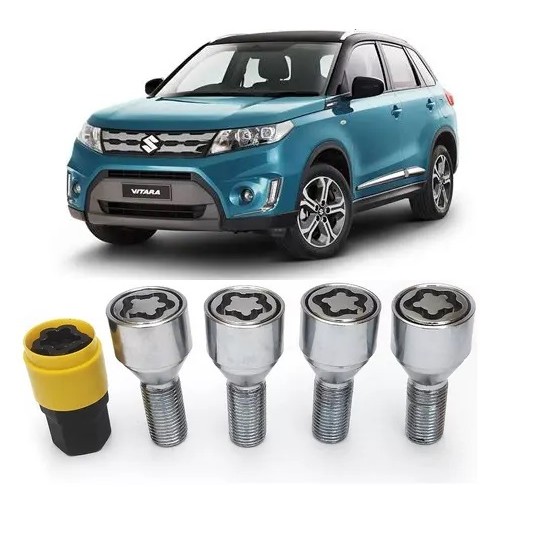 Trava Parafuso Antifurto De Rodas Suzuki S-Cross SX4 Swift a partir 2005 Vitara a partir de 2017