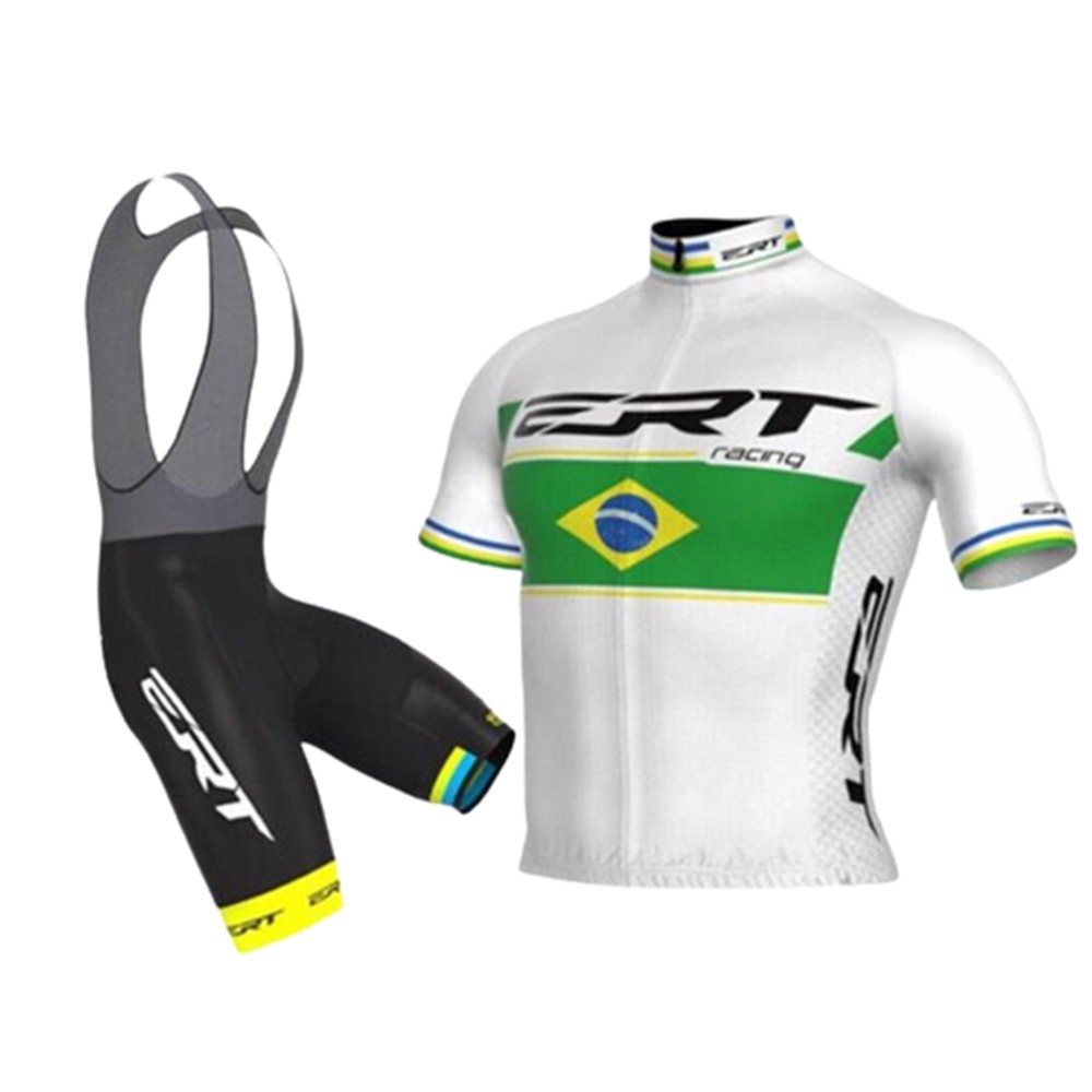 Conjunto De Ciclismo Jersey Homens Pro Team Clothing Bicycle Short Sleeve Shirts Fato De Corrida Respirável Bib Shorts