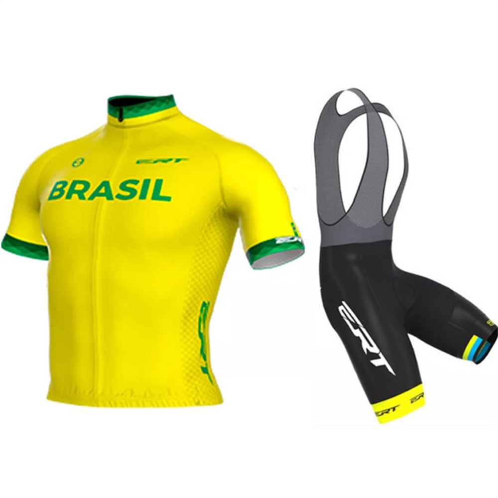 ERT Conjunto De Ciclismo Jersey Homens Pro Team Clothing Bicycle Short Sleeve Shirts Fato De Corrida Respirável