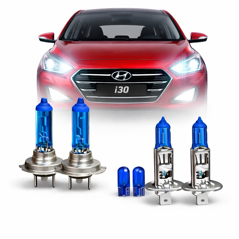 Kit 4 Lampadas TechOne Code Farol Super Branca H1 H7 8500k Original 12v 55w 8500K + Pingo Brinde