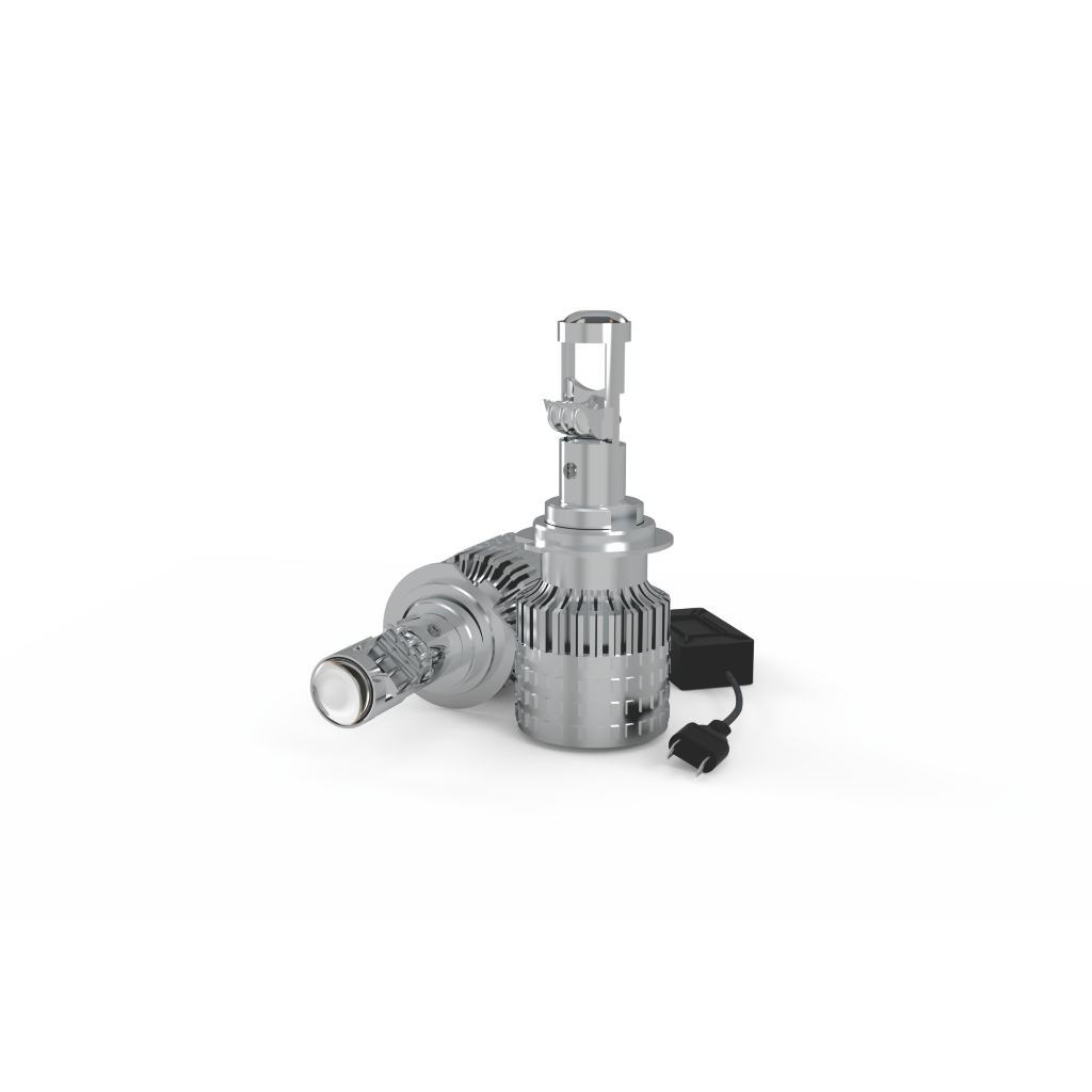 Par Lampada Mega Led Com Projetor Horus H7 6000k TechOne Code 12v