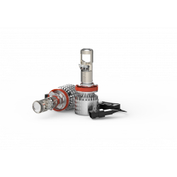 Par Lampada Mega Led Horus Projetor H8 H9 H11 H16 6000k TechOne Code 12V E 24V